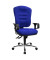 Bürodrehstuhl Softec Synchro Deluxe mit Armlehnen blau