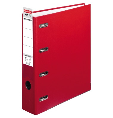 Doppelordner maX.file protect twin 10842268, 2xA5 quer 70mm breit Kunststoff vollfarbig rot