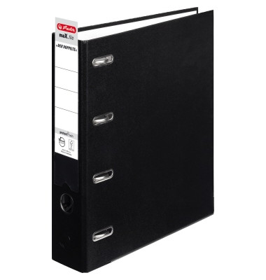 Doppelordner maX.file protect twin 2x A5-quer schwarz 70mm PP