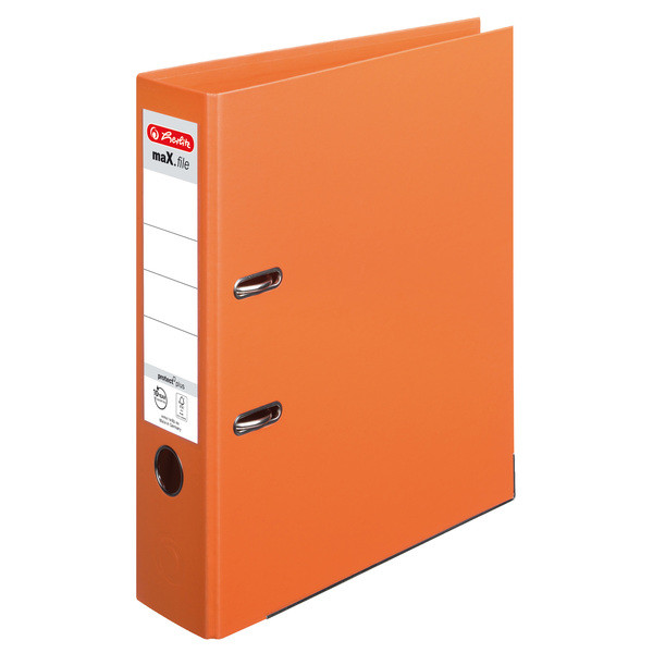 4008110308364 - Ordner maXfile protect plus 10834471 A4 80mm breit PP vollfarbig orange 4008110308364 Herlitz