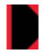 Chinakladde 100302816, Chinakladde, schwarz/rot, A6, kariert, 70g, 96 Blatt / 192 Seiten