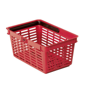 Einkaufskorb Basket 19, 1801565080, 19 Liter, au&szlig;en 448x283x212mm, Kunststoff, rot