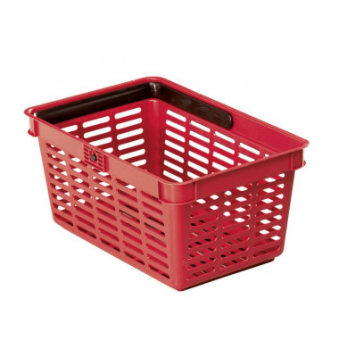 Einkaufskorb BASKET 1801565080, 19 Liter, außen 448x283x212mm, Kunststoff rot