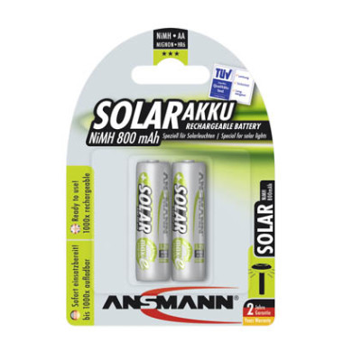 Akkus SOLAR, AA / Mignon / HR06, 1,2 Volt