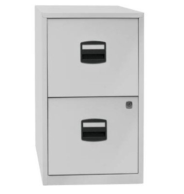 H&auml;ngeregistraturschrank PFA2645 PFA 2, lichtgrau, 2 Schubladen, 1-bahnig