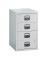 Standcontainer PFA4S445 PFA, lichtgrau, 4 Schubladen, Metall, abschlie&szlig;bar