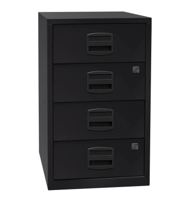 Standcontainer PFA4S433 PFA, schwarz, 4 Schubladen, Metall, abschlie&szlig;bar