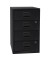 Standcontainer PFA PFA4S433 Metall schwarz, 4 normale Schubladen, abschließbar