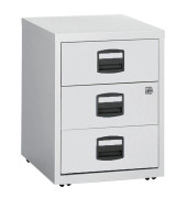 Rollcontainer PFAM3S445 PFA, lichtgrau, 3 Schubladen, Metall, abschlie&szlig;bar