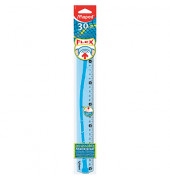 Kunststoff-Lineal Flex M244030 farbig sortiert 30cm unzerbrechlich