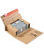 Buchverpackung CP035.01.020 braun, für A5, innen 230x165x70mm, Karton 1-wellig