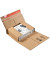 Buchverpackung CP035.03.020 braun, für A4, innen 305x230x92mm, Wellpappe 1-wellig