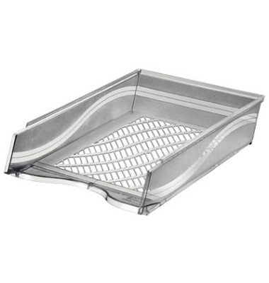 Briefablage 60100GRT A4 / C4  grau-transparent Kunststoff stapelbar