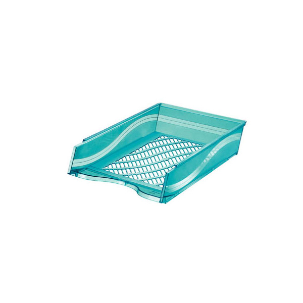 9003261925601 - Briefablage 60100BLT A4   C4 blau-transparent Kunststoff stapelbar 9003261925601 Bene