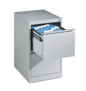 Hängeregistraturschränke einbahnig 2 Schubfächer silber