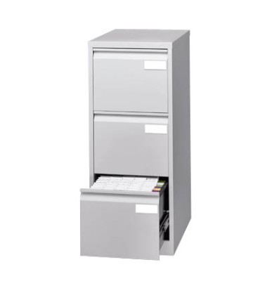 Hängeregistraturschränke einbahnig 3 Schubfächer lichtgrau