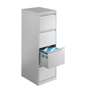 Hängeregistraturschränke einbahnig 4 Schubfächer lichtgrau