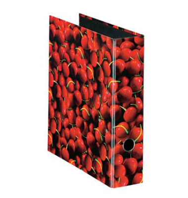 Motivordner maX.file Fruits A4 breit 80mm Kirschemotiv