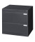 H&auml;ngeregistraturschrank 12912312S10000 C 2000 Acurado, anthrazit, 2 Schubladen, 2-bahnig