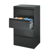 Hängeregistraturschränke doppelbahnig, 4 Schubfächer, anthrazit