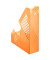 Stehsammler 50100ORT, A4, orange-transparent, Kunststoff, 80mm