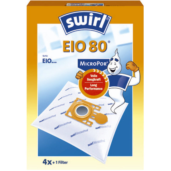 4006508179350 - Staubsaugerbeutel EIO80   eio 80 MicroPor Plus AirSpace für eio Alaska Hanseatic - Swirl