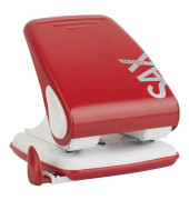 Registraturlocher Century Line 518 rot bis 4mm 40 Blatt mit Anschlagschiene