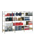 Anbauregal 130,0 x 60,0 x 200,0 cm verzinkt 5 Fachböden