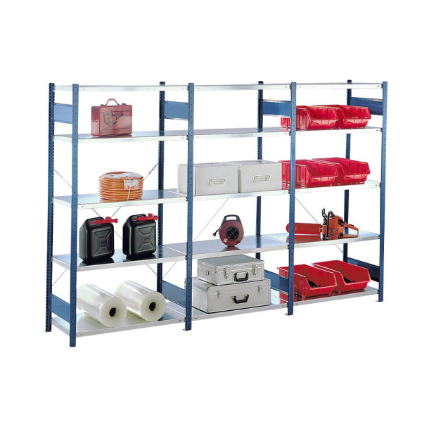 4004514249432 - Grundregal 1300 x 300 x 2000 cm verzinkt blau 5 Fachböden 4004514249432 SCHULTE 4004514249432 - Grundregal 1300 x 300 x 2000 cm verzinkt blau 5 Fachböden 4004514249432 SCHULTE