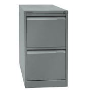 H&auml;ngeregistraturschrank 3623355 Office, silber, 2 Schubladen, 1-bahnig