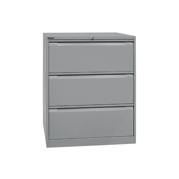 5020073760330 - Hängeregistraturschrank 80 x 622 x 1016 cm 3 Schubfächer silber 5020073760330 DF3355