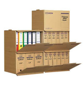 Archivcontainer tric system 100421093, braun, innen 49x31,9x35cm, Karton