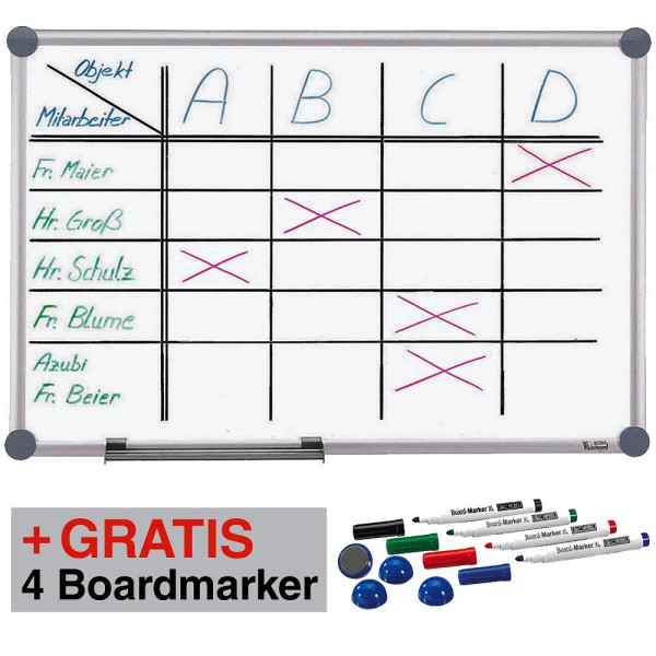 4002390037549 - AKTION MAUL Whiteboard 2000 MAULpro 1500 x 1000 cm weiß spezialbeschichteter Stahl + GRATIS 4 Boardmarker farbsortiert und 4 Kugelmagnete blau 4002390037549 - AKTION MAUL Whiteboard 2000 MAULpro 1500 x 1000 cm weiß spezialbeschichteter Stahl + GRATIS 4 Boardmarker farbsortiert und 4 Kugelmagnete blau