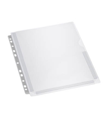 Prospekth&uuml;llen 9218-01056, A4 klar glatt, oben & rechts halb offen, 0,18mm