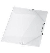 Eckspannmappe 9038-00768, A4 transparent Polypropylen (PP), mit 3 Einschlagklappen