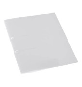 Schnellhefter 9038-00006, A4, weiß, Kunststoff, Vorderdeckel transparent