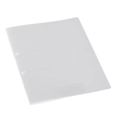 Schnellhefter 9038-00006, A4, weiß, Kunststoff, Vorderdeckel transparent