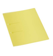 Schnellhefter 9038-00007, A4, gelb, Kunststoff, Vorderdeckel transparent