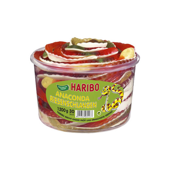 4001686480267 - Fruchtgummi mit Schaumzucker RIESENSCHLANGEN 4001686480267 1200 Gramm