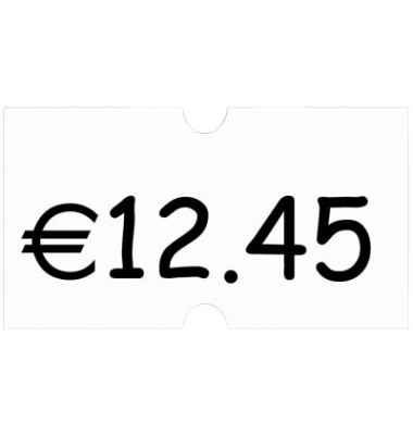 Preisetiketten 9420311, 22x12mm, weiß wiederablösbar, 27.000 Etiketten