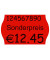 Preisetiketten 9420479, 26x16mm, leuchtrot permanent, 21.600 Etiketten