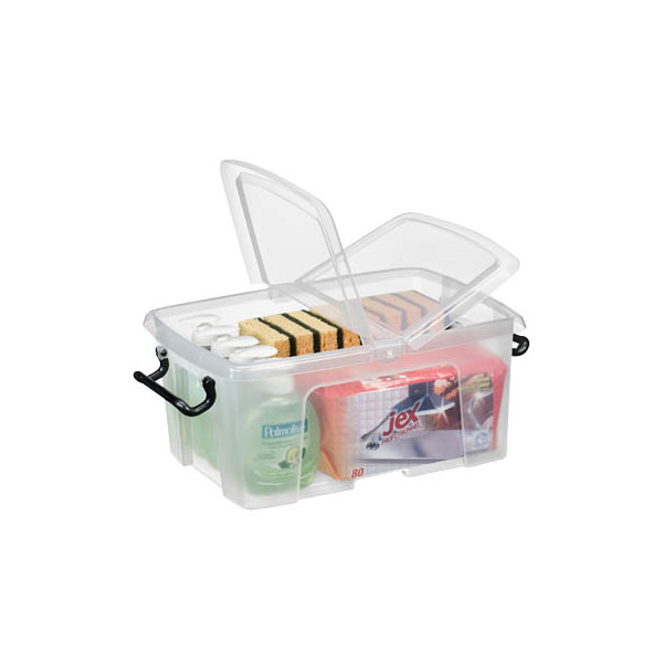 Cep Aufbewahrungsbox Ablagebox HW671 2006710110, 12 Liter, mit Deckel, außen 40x29,5x18,3cm, Kunststoff transparent 5021711039535 Ce