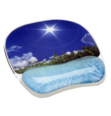 Mousepad mit Handgelenkauflage Foto Gel tropischer Strand Mousepad mit Handgelenkauflage Foto Gel tropischer Strand