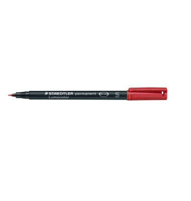 Folienstift S rot 0,4 mm permanent 10er Pack