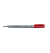 Folienstift F rot 0,6 mm non-permanent