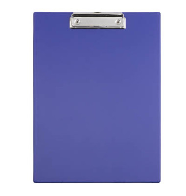 Klemmbrett 2335237, A4, blau, Karton, Folien-kaschiert, inkl Aufhängeöse