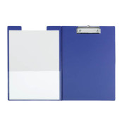 Klemmbrettmappe 2339237, A4, blau, Karton, Folien-kaschiert, inkl Aufhängeöse