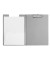 Klemmbrettmappe 2339295, A4, silber, Karton mit Kunststoff&uuml;berzug, inkl Aufh&auml;nge&ouml;se