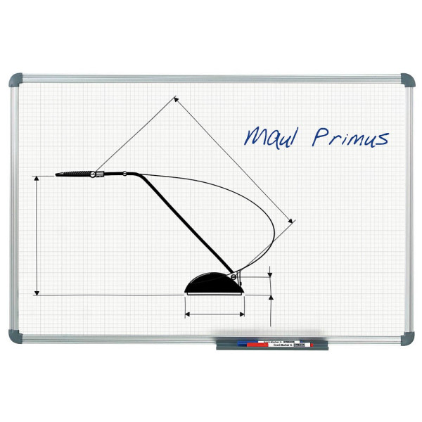 4002390079372 - Raster-Whiteboard MAULoffice 120 x 90cm kunststoffbeschichtet Aluminiumrahmen Raster 10x10mm 4002390079372 Maul