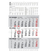 Dreimonatskalender 10.1722 3Monate/1Seite 30x48,7cm 2024